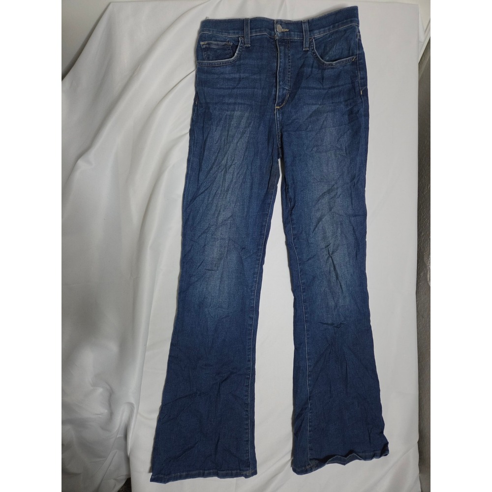 Old Navy Flare Jeans Womens  Blue Medium Wash Slim High Rise Flare